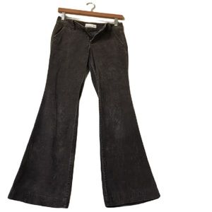 Old Navy Corduroy Pants Flare Boot Cut low waist brown stretch regular length, 0
